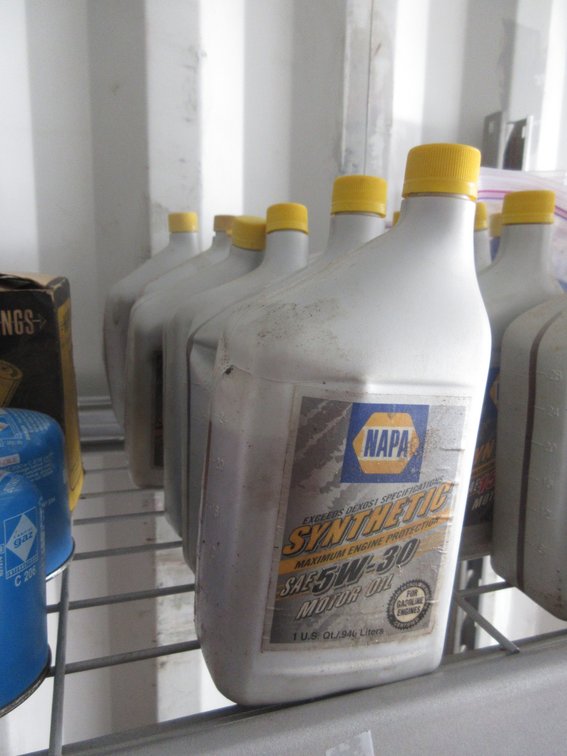 (6) Bottles of Napa Synthetic 5W-30 oil