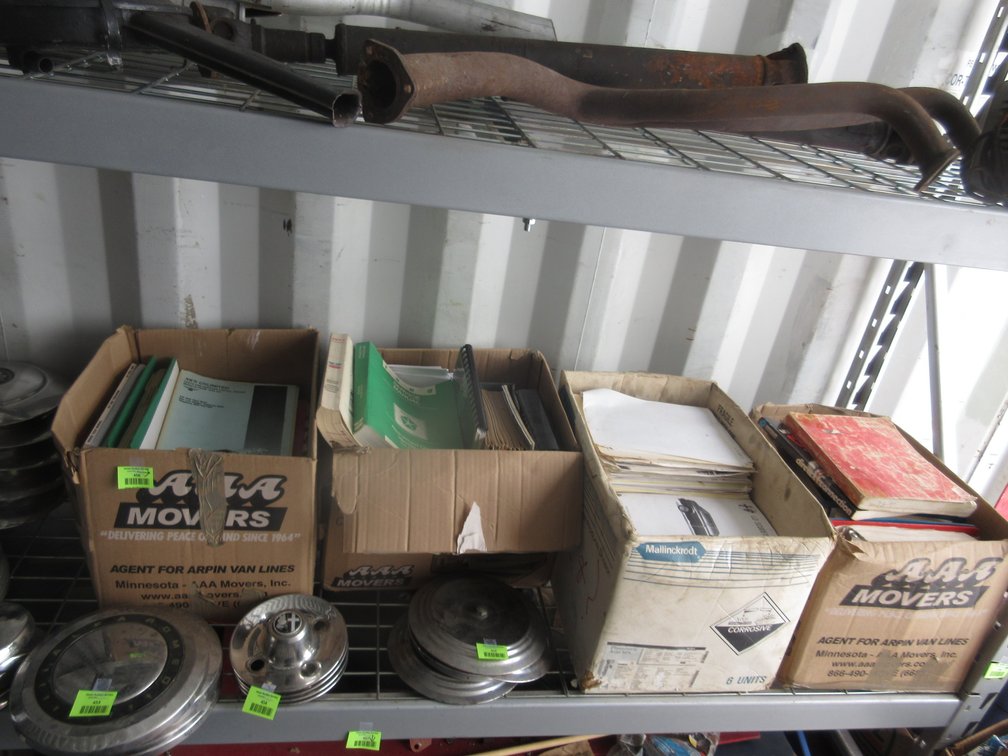 Group of auto repair and parts books