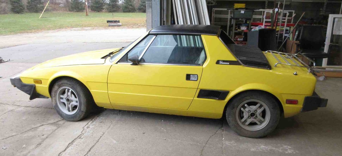 1979 Fiat X1/9 targa coupe (sells with bill of sale only)