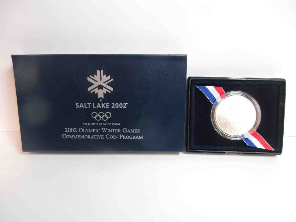 2002-P Olympic Winter Games silver dollar commemorative