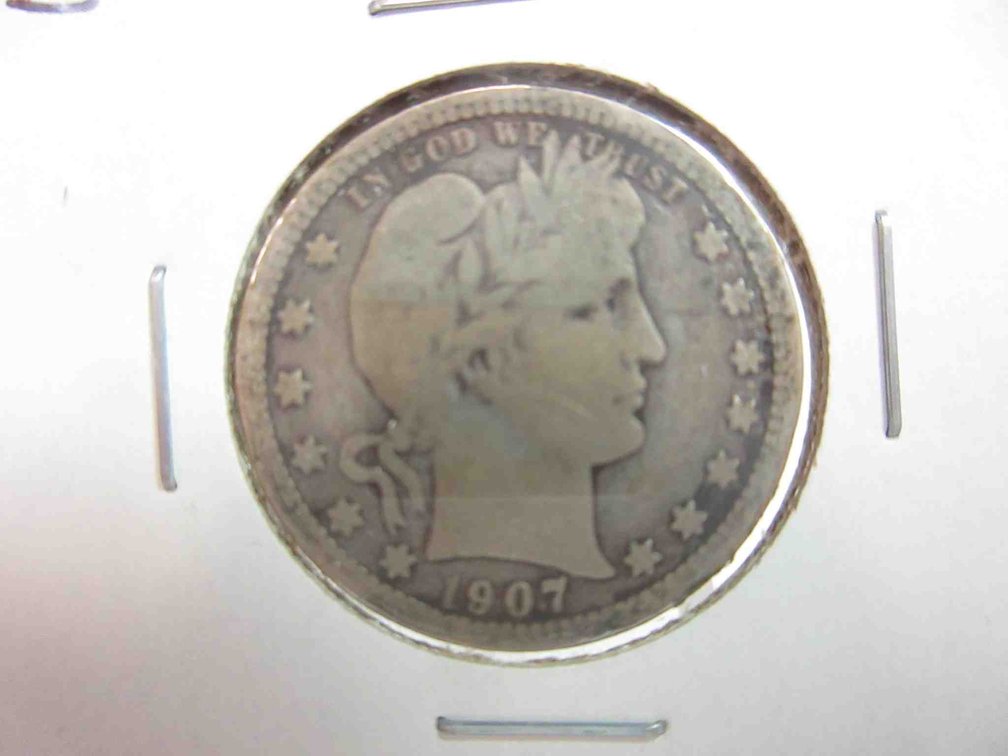 1907-D Barber quarter