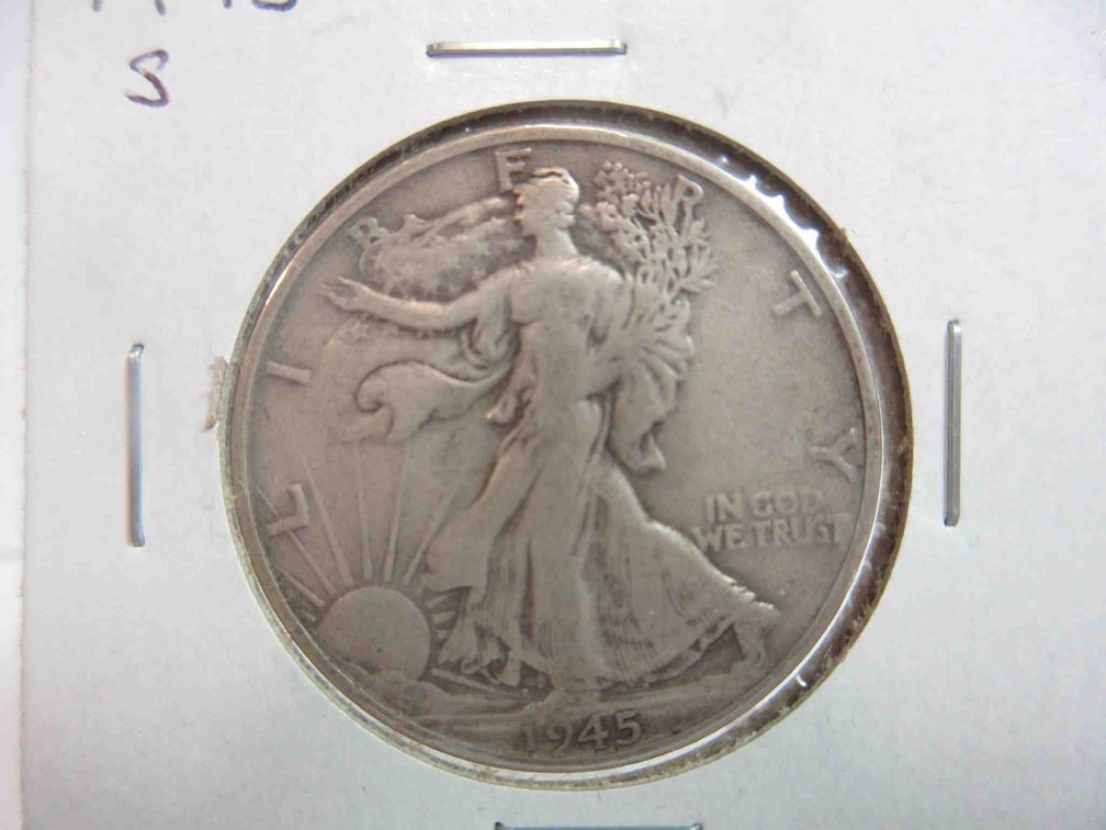 1945-S Walking Liberty half dollar