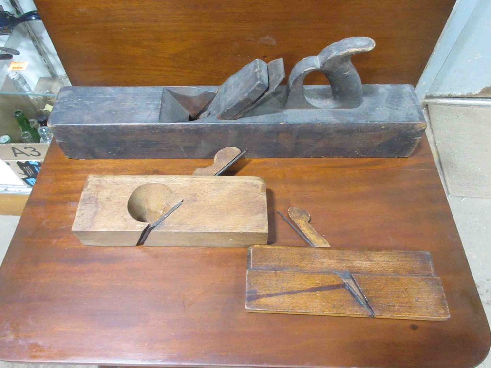 (3) Antique wood planes