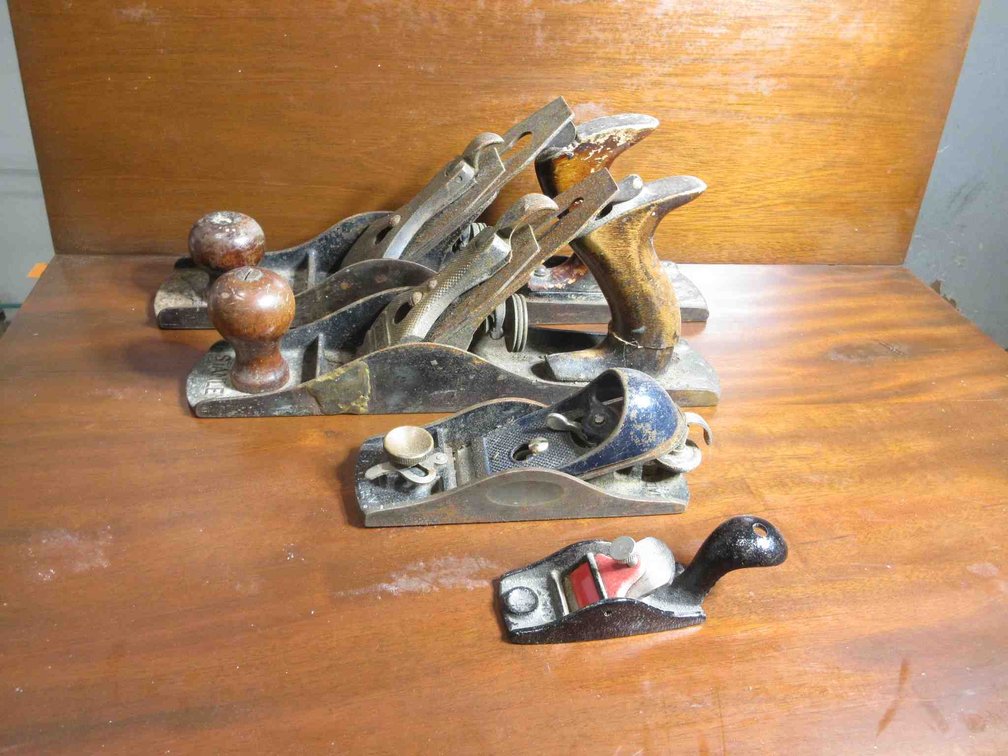 (4) Vintage steel hand planes