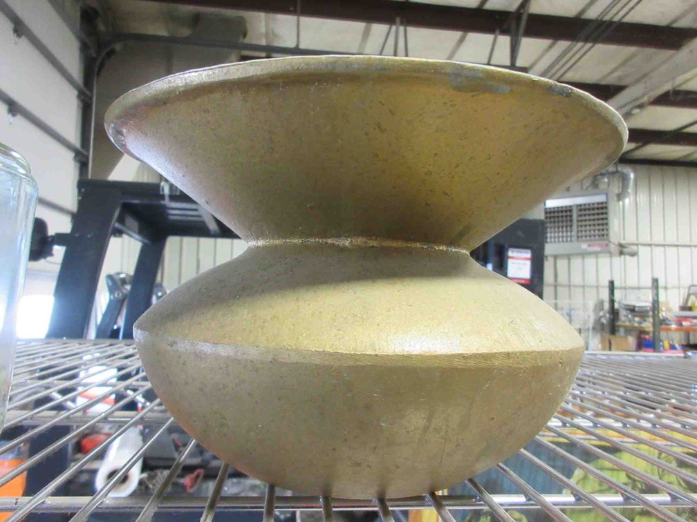 Enamel lined cast iron spittoon