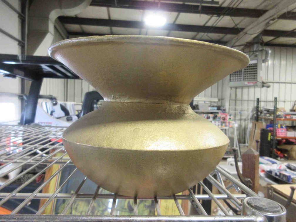 Enamel lined cast iron spittoon