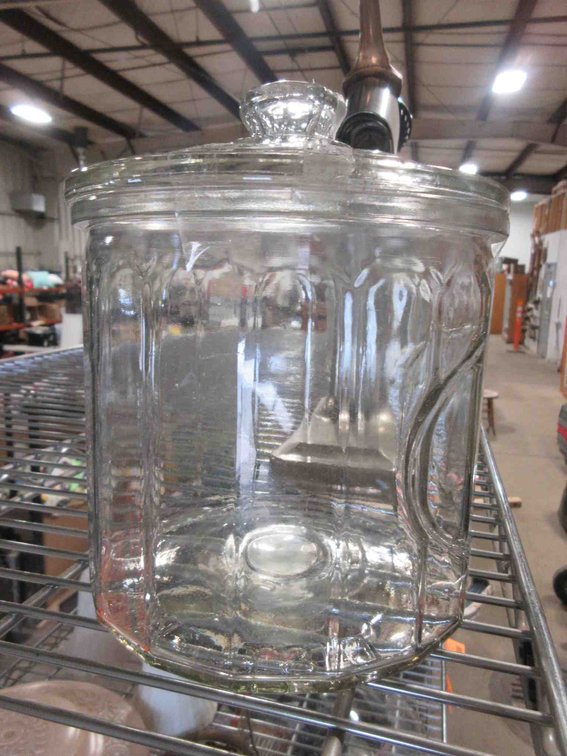 Glass tobacco jar
