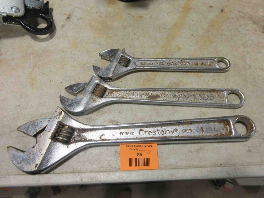(3) Adjustable wrenches