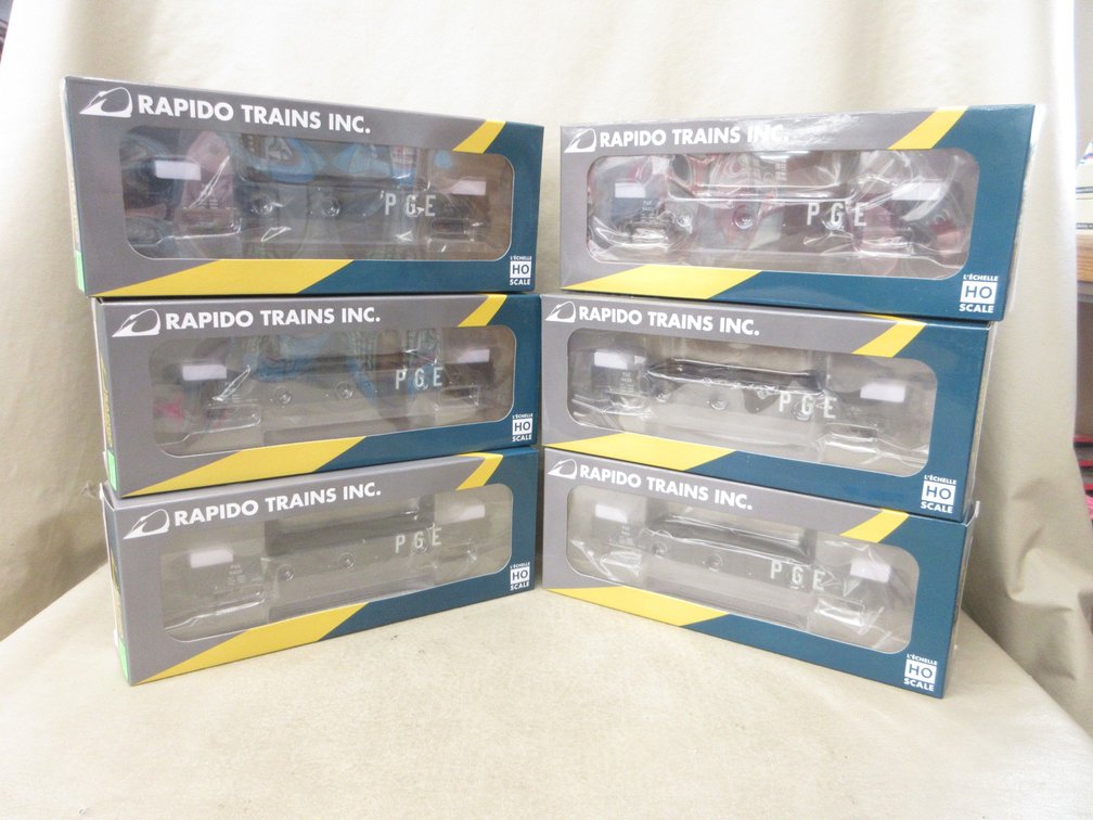 (6) Rapido Trains Inc HO scale train cars