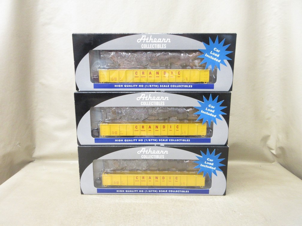 (3) Athearn Collectibles HO scale train cars