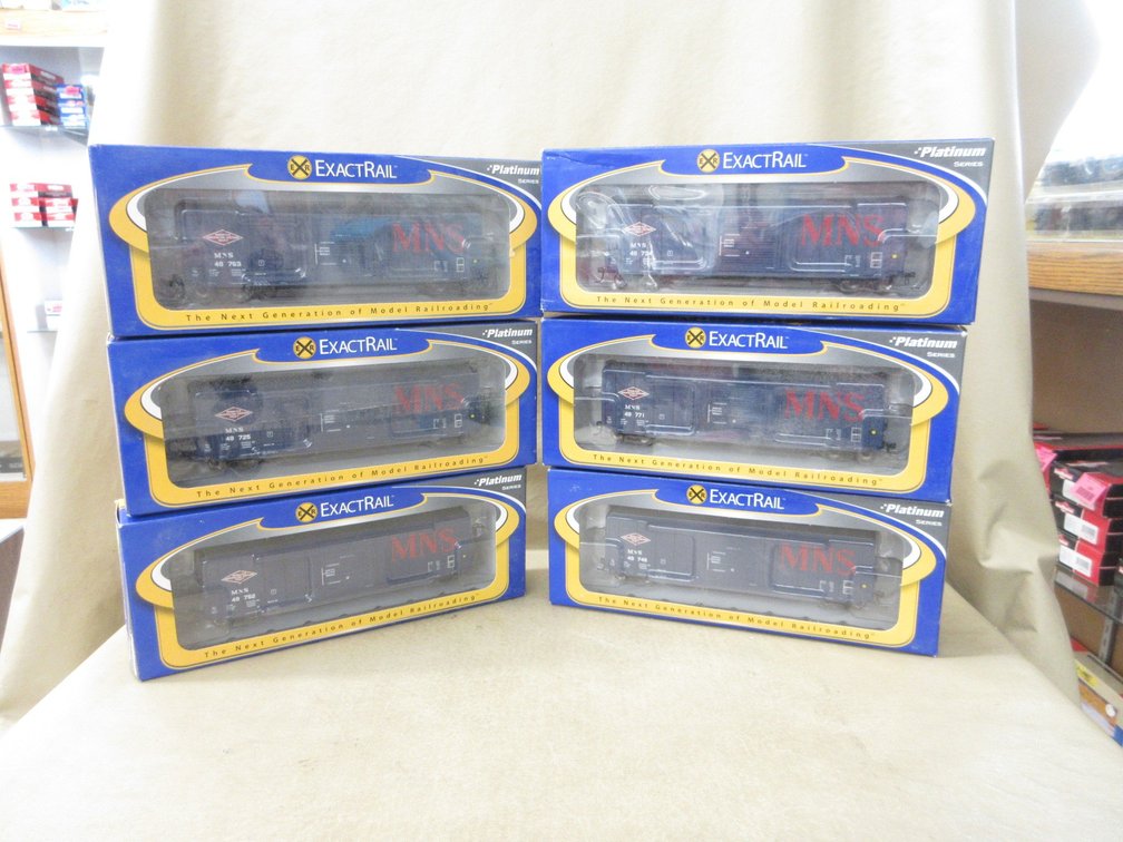 (6) Exact rail Platinuum Series HO scale train cars