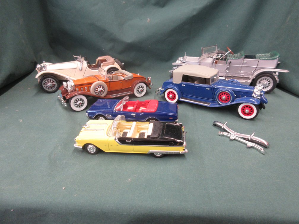 (6) Die cast cars
