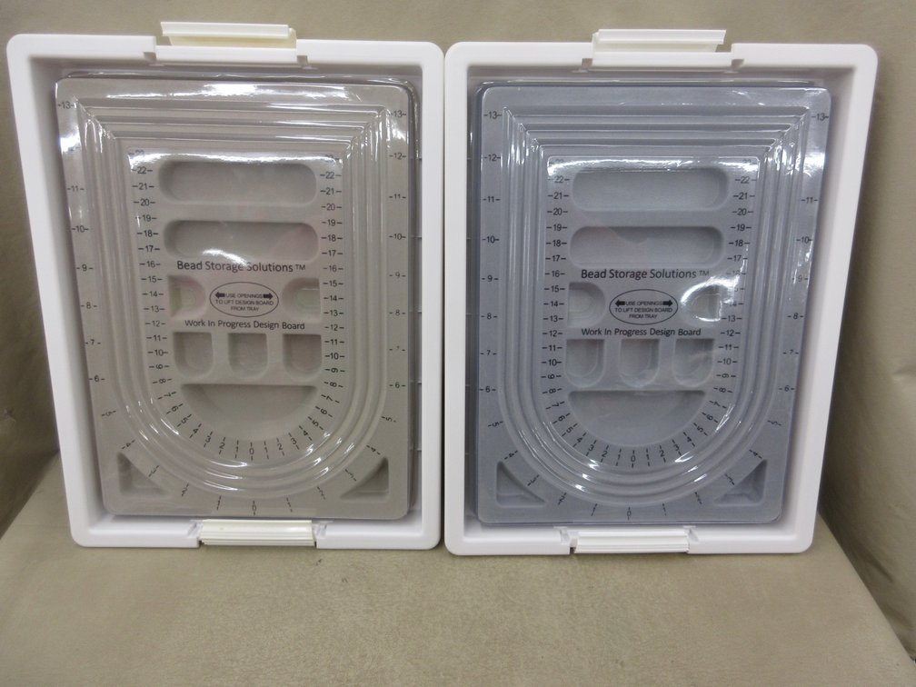 (2) Beading design board containers