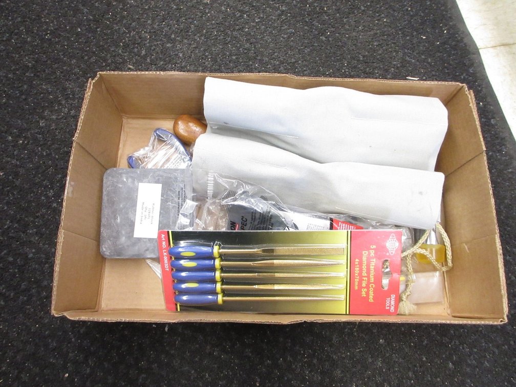 Box of jewelry-making tools