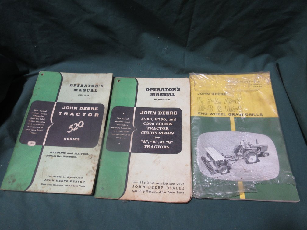 (3) John Deere machinery books