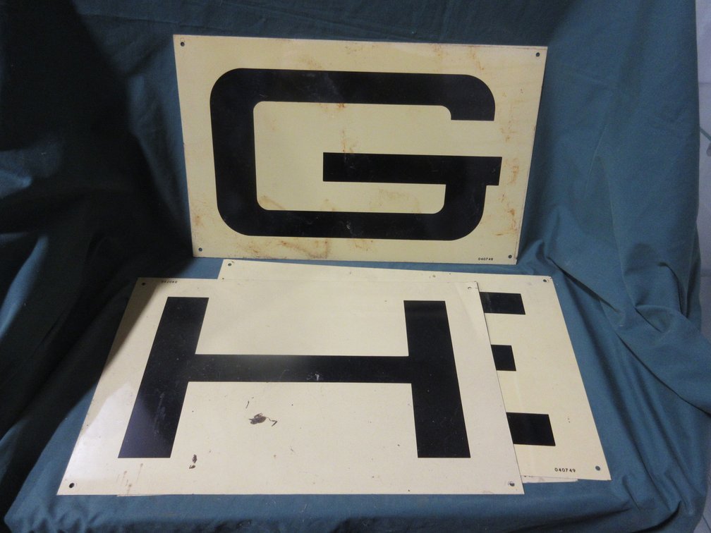 GEHL tin 4-piece sign
