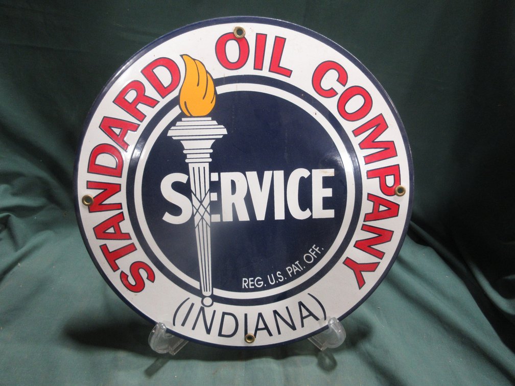 Reproduction porcelain Standard Oil Company sign