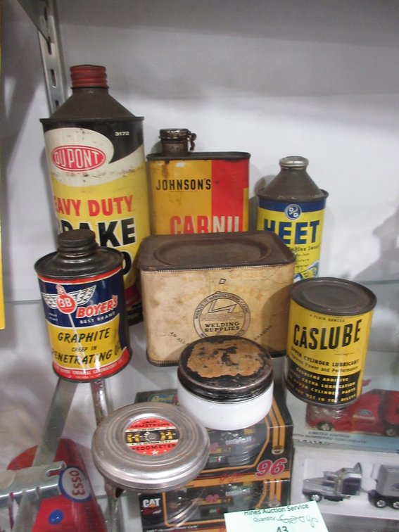 Group of vintage tins and collectibles