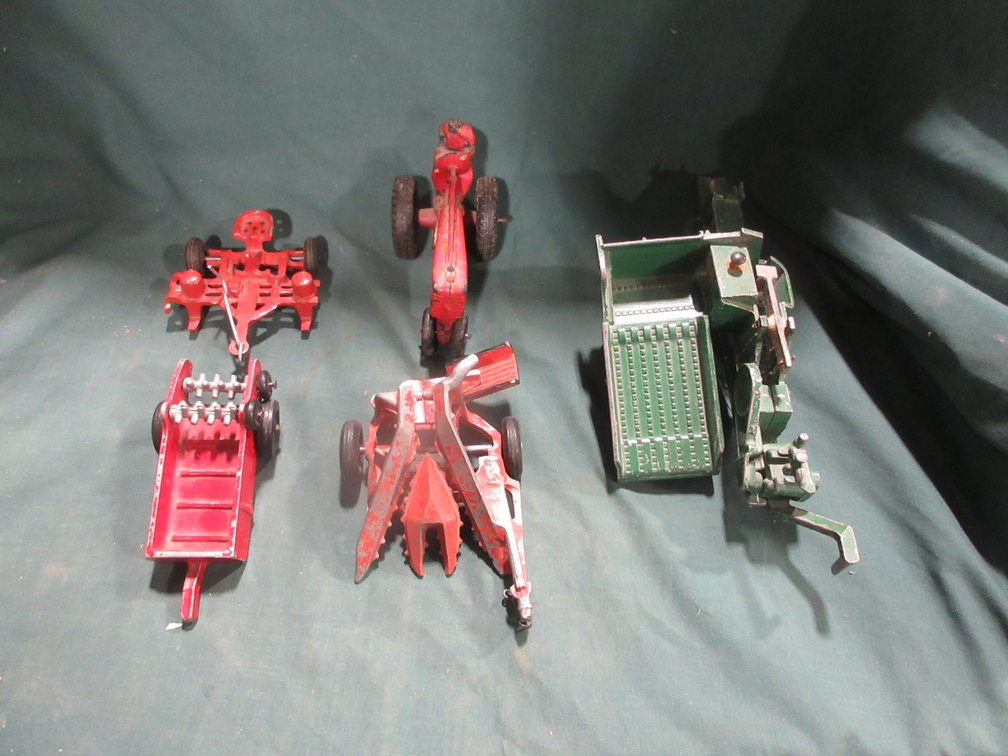 Antique farm toy group