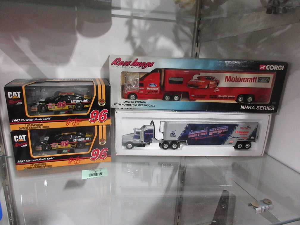 Die cast car and truck group