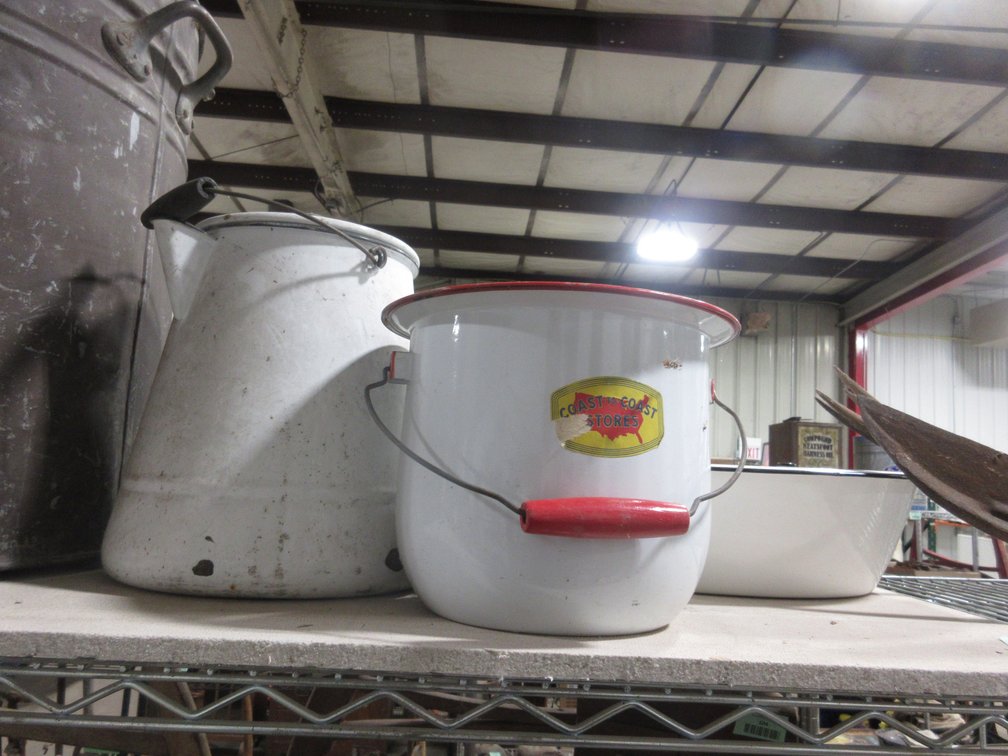 (3) Enamel ware pieces