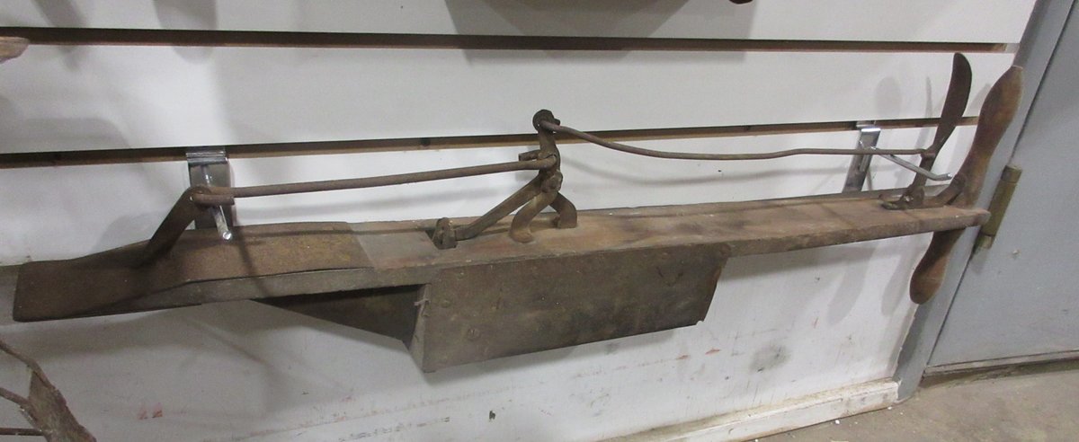 Antique wood hand corn planter