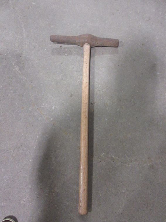Railroad spike hammer