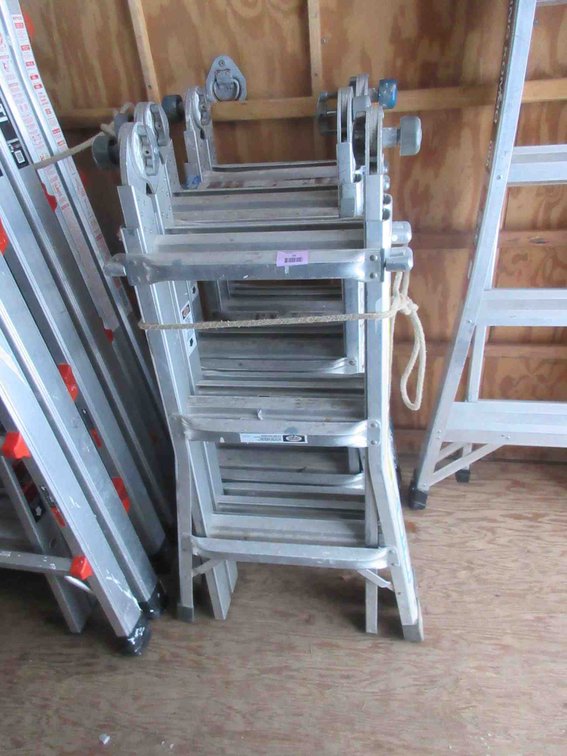(1) Keller 13ft aluminum multi fold ladder