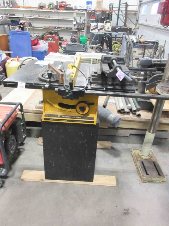 Homecraft 10" table saw on metal stand