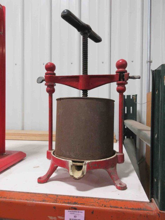 Antique fruit press