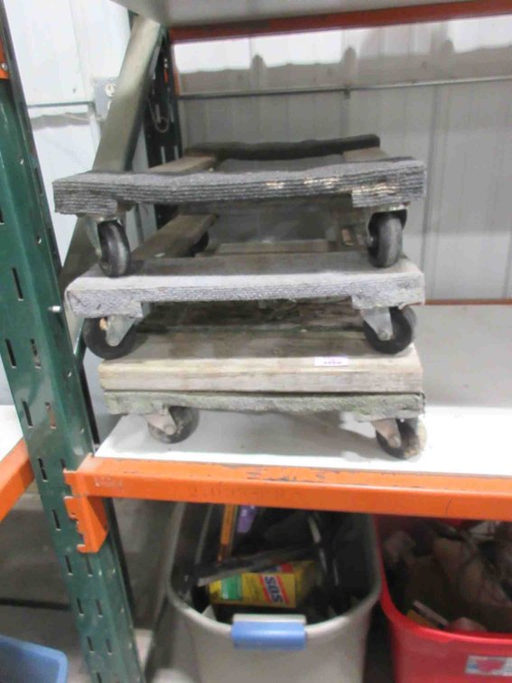 (3) 4-Wheel carts