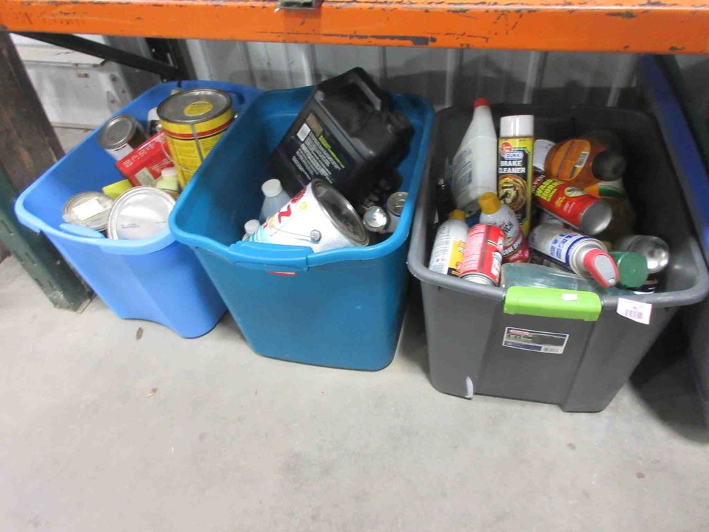 (3) Totes with contents