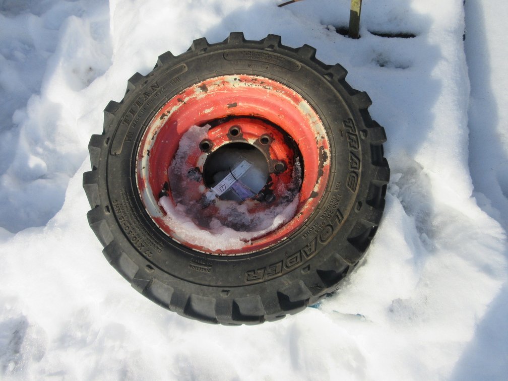 Tire on 8-bolt  rim