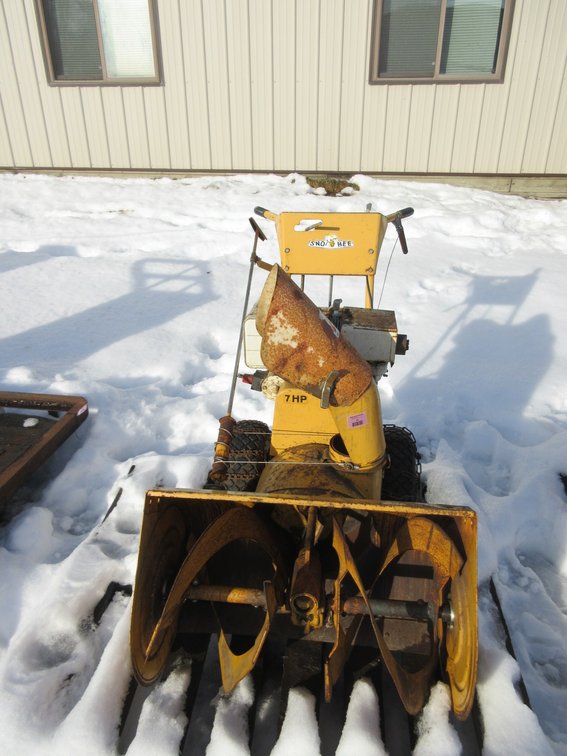 Allis Chalmers Sno-Bee gas snow blower