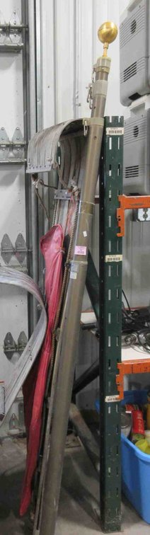 Uncommon telescopic flag pole