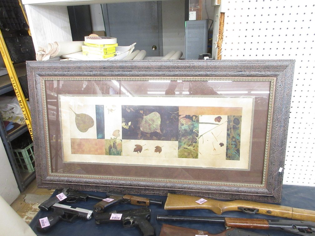 Framed leaf print