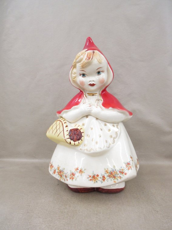 Hull ceramic Little Red Riding Hood cookie jar