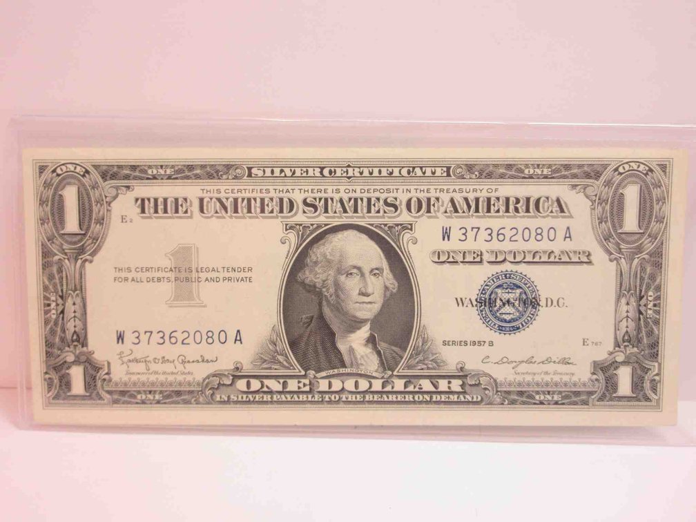 1957-B $1 Silver certificate (crisp)