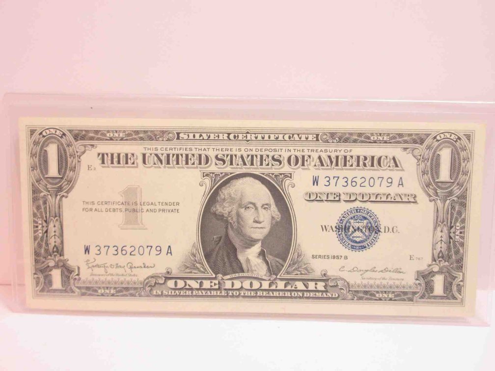 1957-B $1 Silver certificate (crisp)