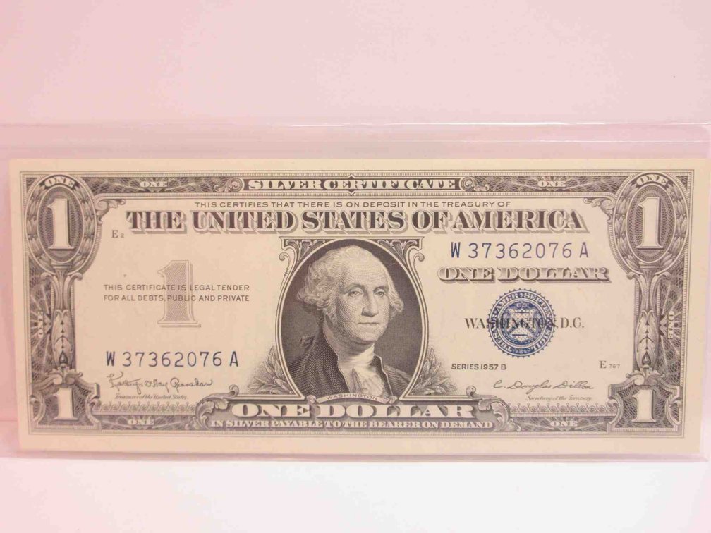 1957-B $1 Silver certificate (crisp)