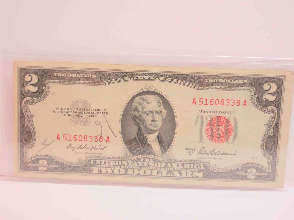 1953-A $2 Red seal note