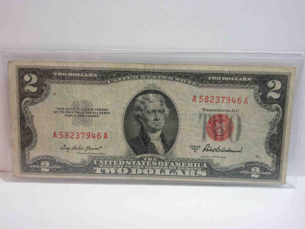 1953-A $2 Red seal note