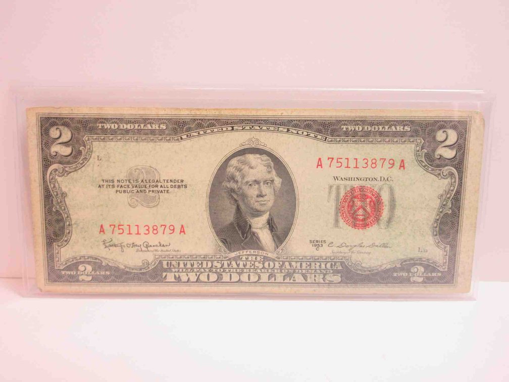 1953-C $2 Red seal note