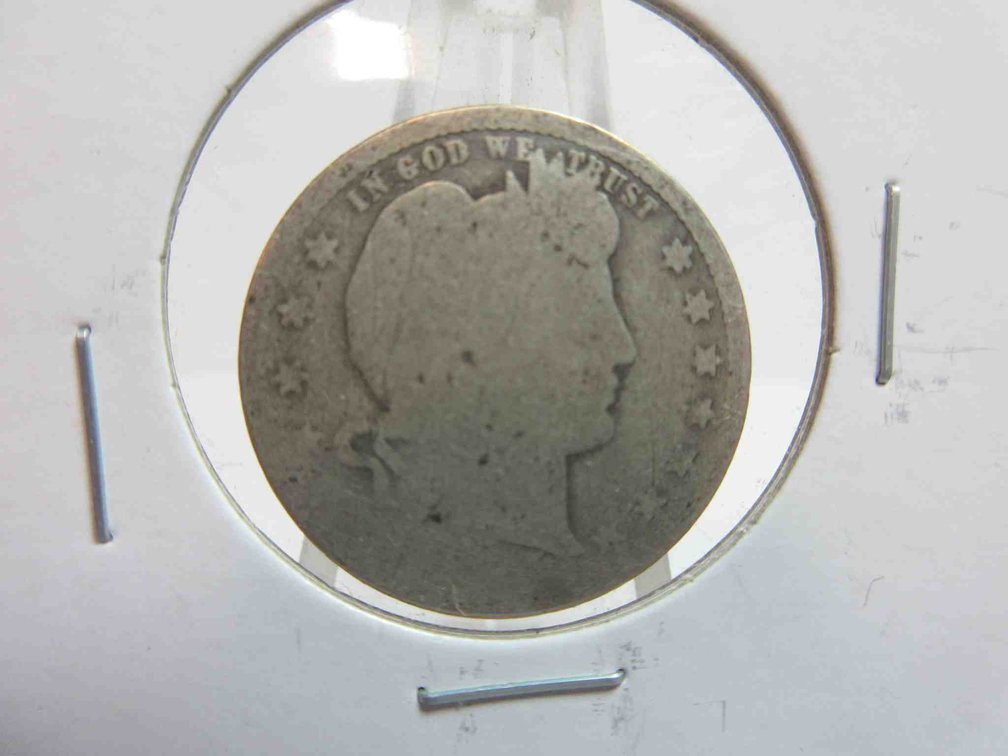 Worn date Barber quarter
