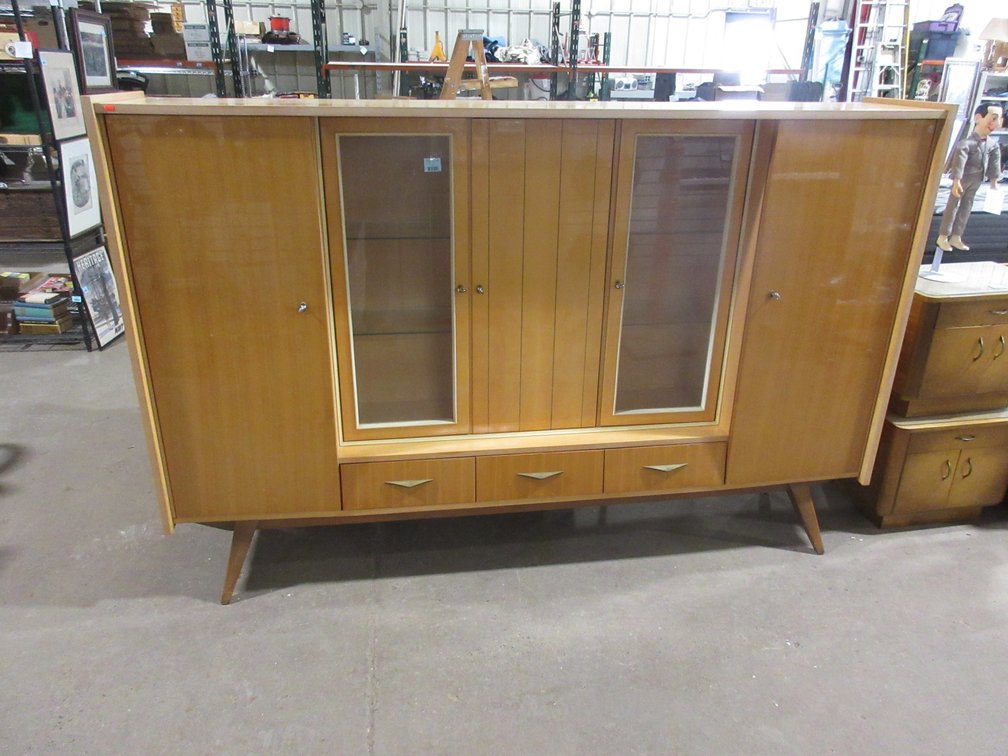1960s Mid-Century German High board Schrank display cabinet