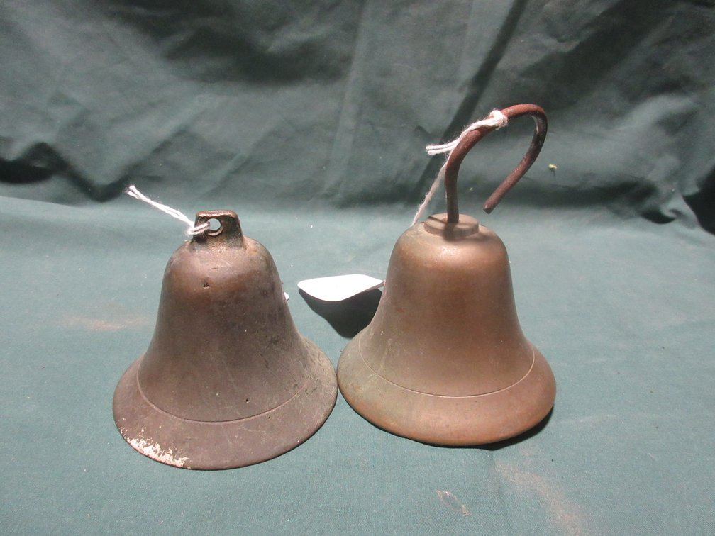 (2) brass goat/sheep bells with clappers