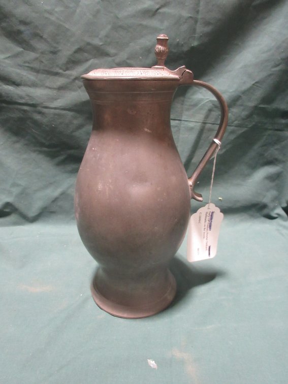 Early 19th century pewter tankard