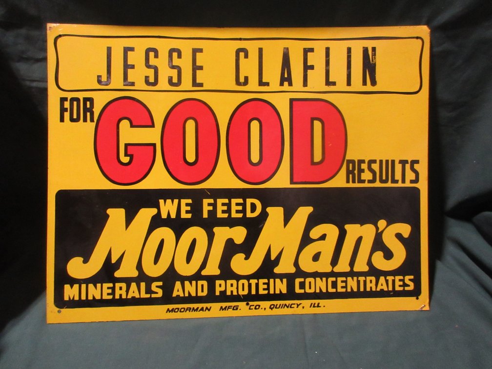 Tin advertising sign