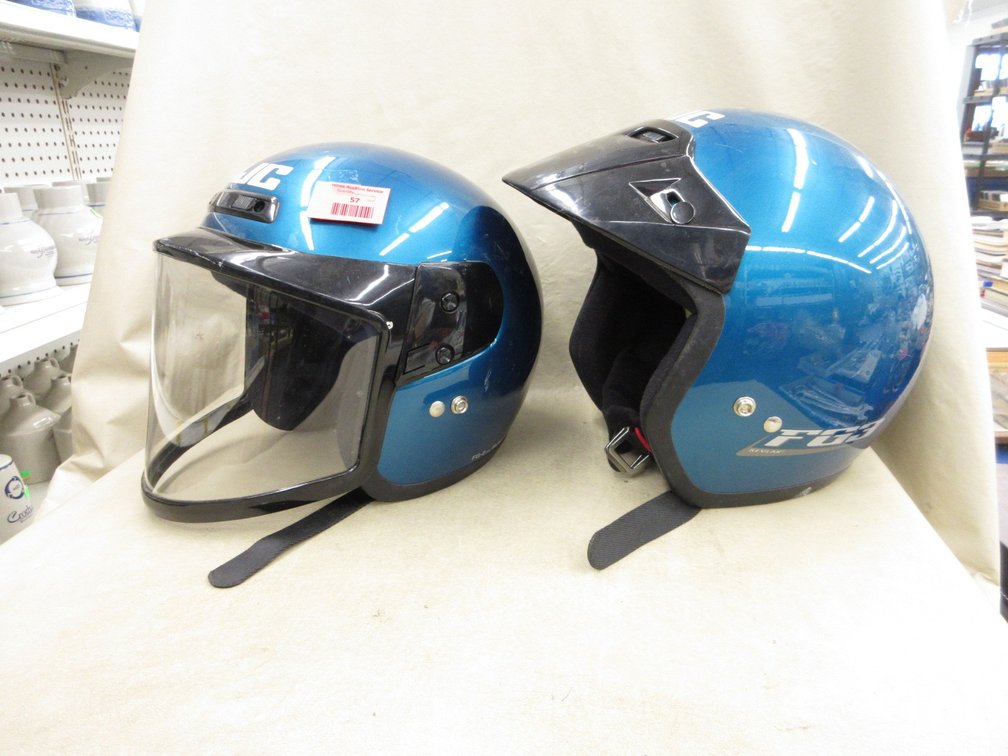 (2) HJC helmets