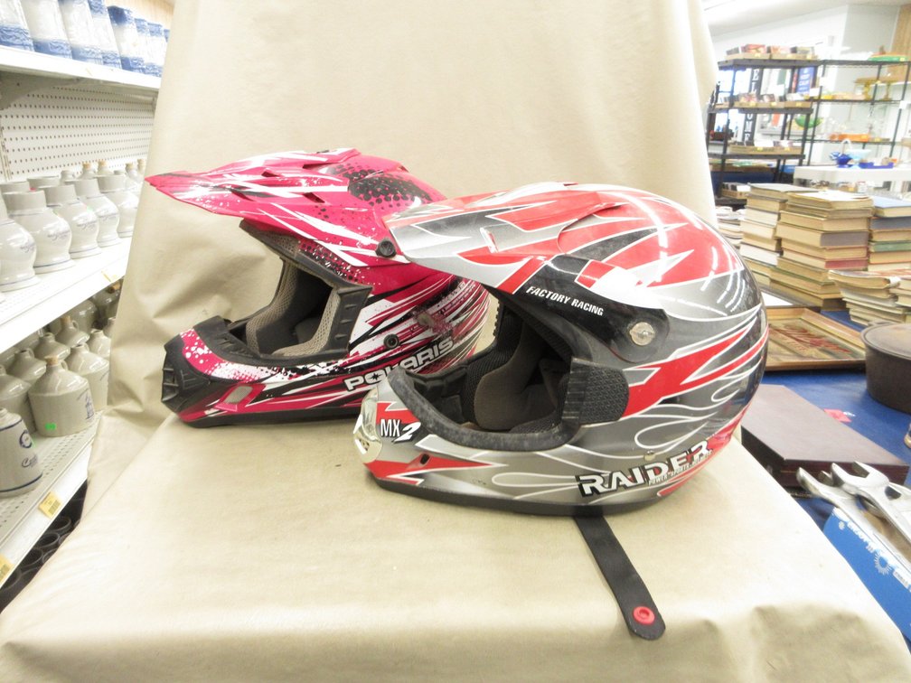(2) helmets